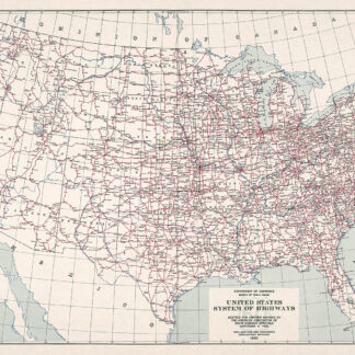 U S Highway System Map Transit Maps Store