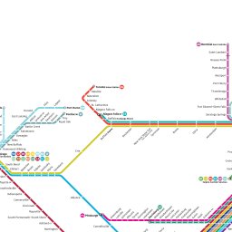 Fullscreen Zoomable Map: Amtrak Passenger Rail Network (Sunset Limited ...