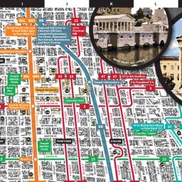 Fullscreen Zoomable Map: Philadelphia Center City Map by Marc Szarkowski