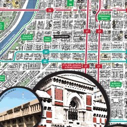 Fullscreen Zoomable Map: Philadelphia Center City Map by Marc Szarkowski