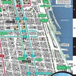 Fullscreen Zoomable Map: Philadelphia Center City Map by Marc Szarkowski