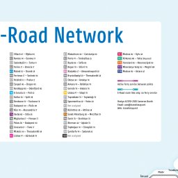 Fullscreen Zoomable Map: International E-Road Network By Cameron Booth