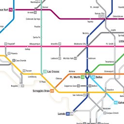 Fullscreen Zoomable Map: Interstate Highways as a Subway Diagram by ...