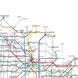Fullscreen Zoomable Map: U.S. Routes as a Subway Diagram by Cameron Booth