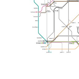 Fullscreen Zoomable Map: U.s. Routes As A Subway Diagram By Cameron Booth