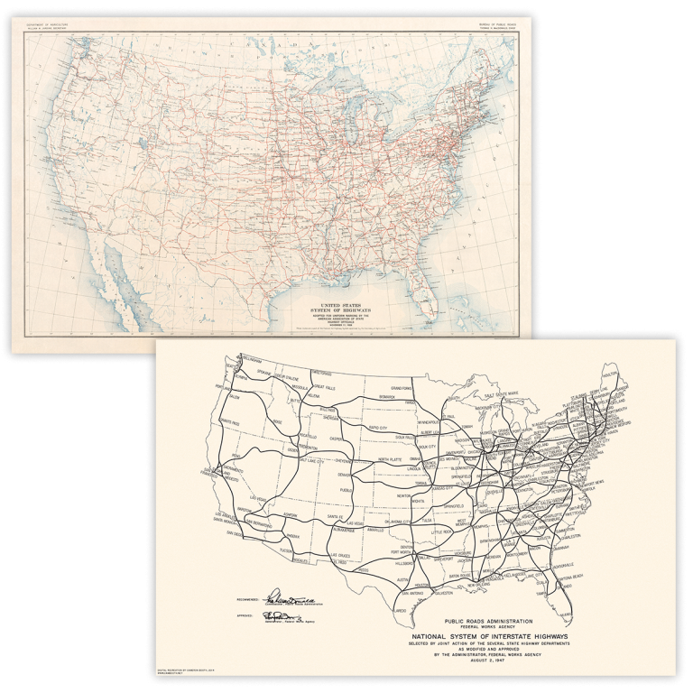 Interstates Maps – Transit Maps Store