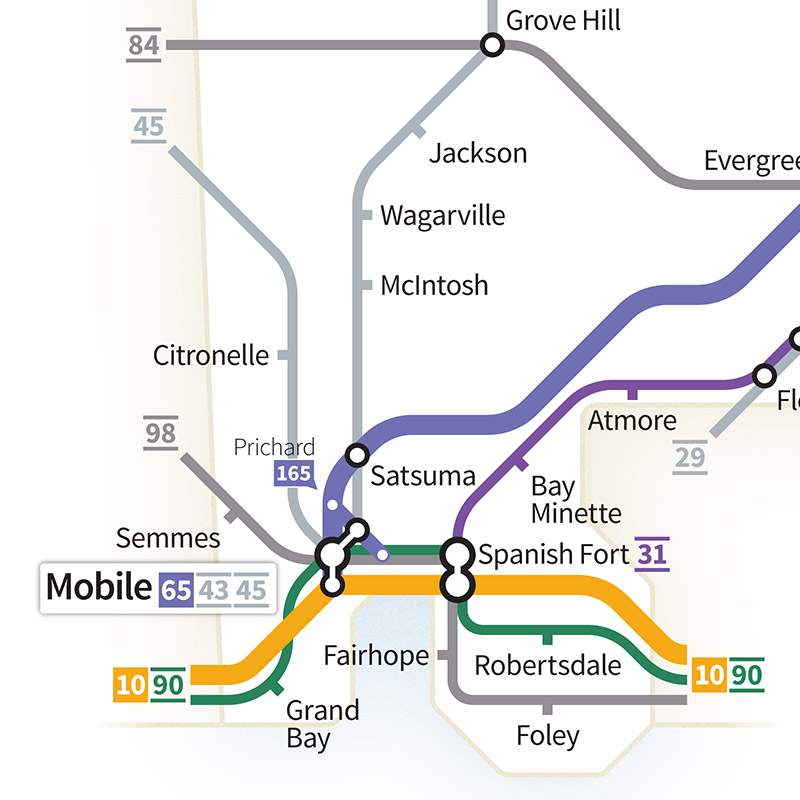 Highways of the USA – Alabama – Transit Maps Store