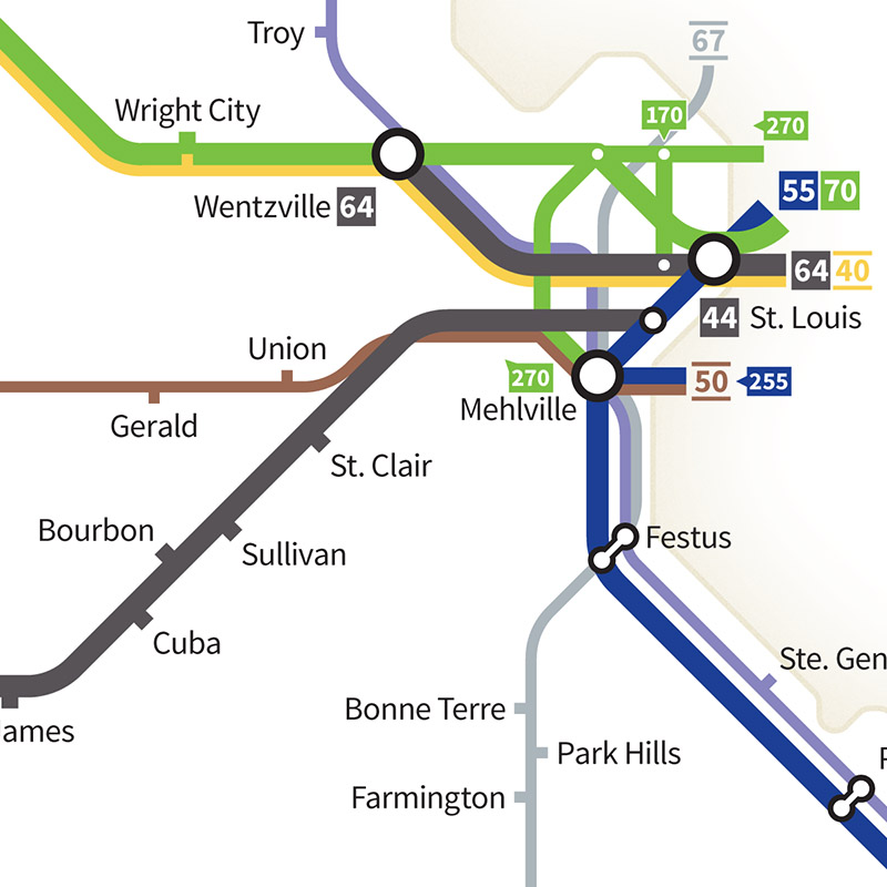 Highways of the USA – Missouri – Transit Maps Store