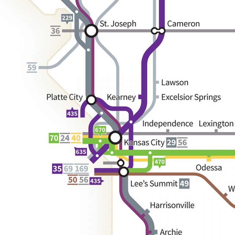 Highways of the USA – Missouri – Transit Maps Store