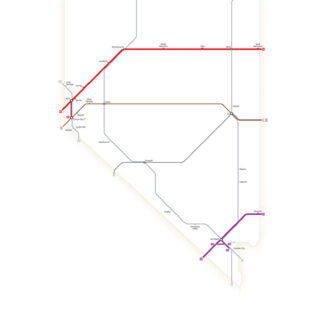 1950 U.S. Highway System Map – Transit Maps Store