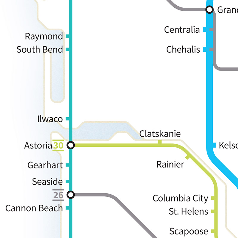 Highways of the USA – Pacific Northwest – Transit Maps Store