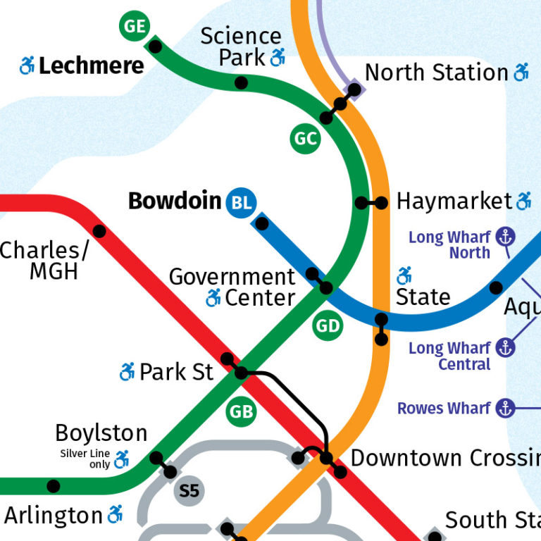 Boston Rapid Transit Map – Transit Maps Store