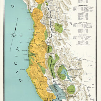 Northwestern Pacific Railroad, CA, 1913 – Transit Maps Store