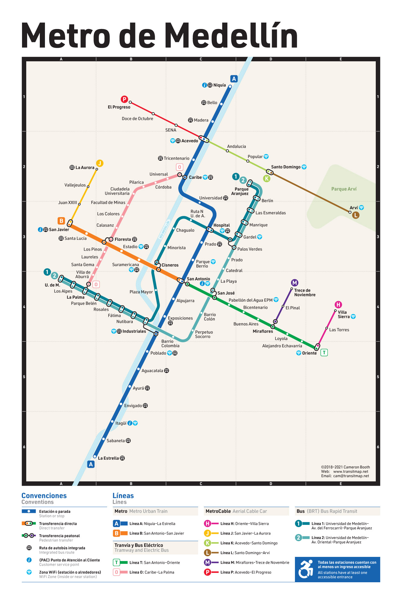 Mapa Del Metro De Medellin Para Descarga Mapa Detallado Para Imprimir ...