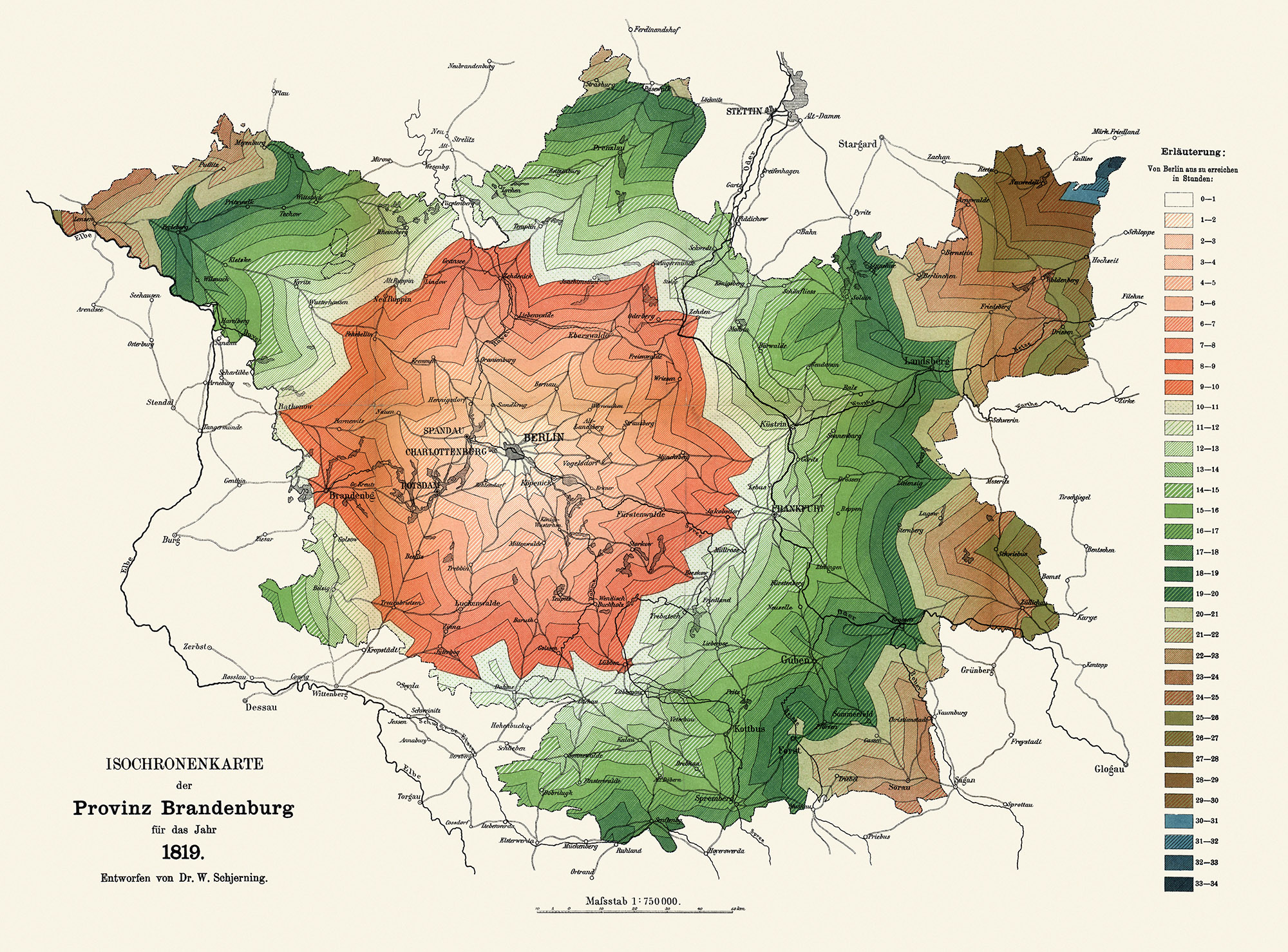 Земля бранденбург германия карта