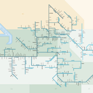 Daniel Huffman – Rivers of North America: Columbia River – Transit Maps ...