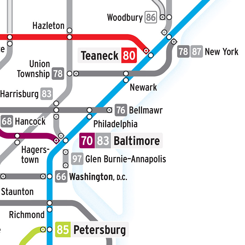 Interstate Highways As A Subway Diagram – Transit Maps Store