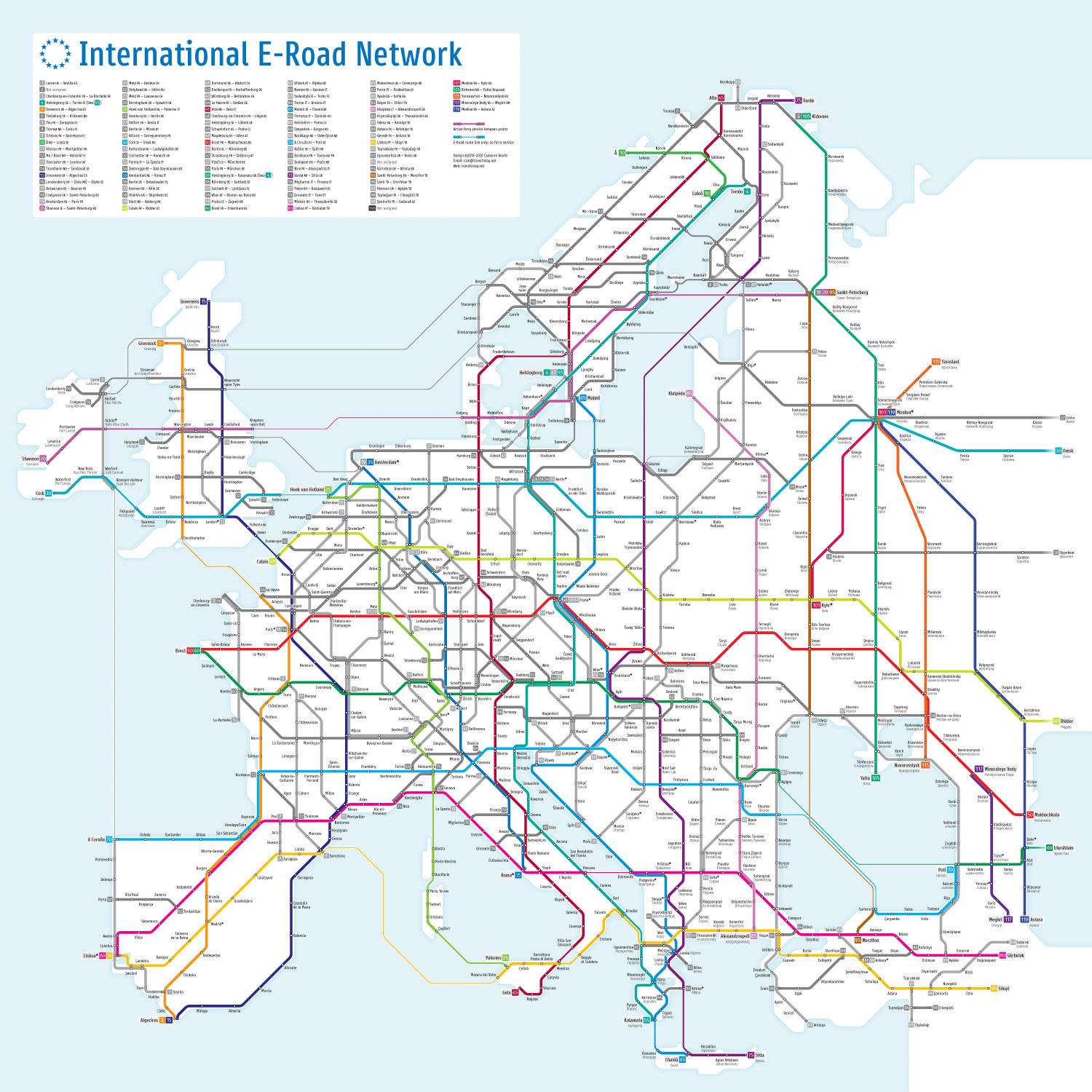 road network map