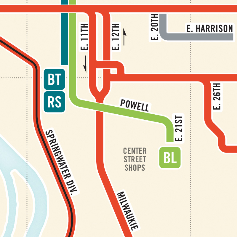 Portland Electric Streetcars, 1915 – Transit Maps Store