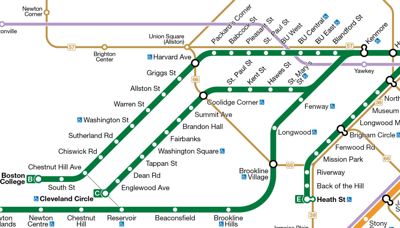 Transit Maps: My Boston MBTA Map: Work In Progress 1