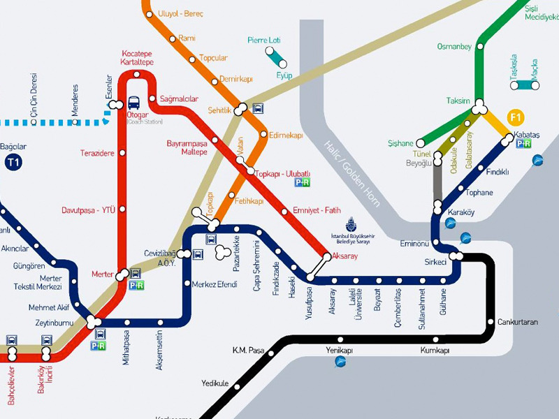 Карта метро стамбула 2023