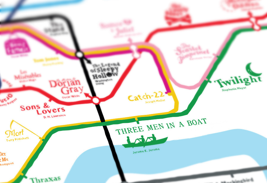 Transit Maps: “Storylines”: The Literary London Tube Map By Anna Burles