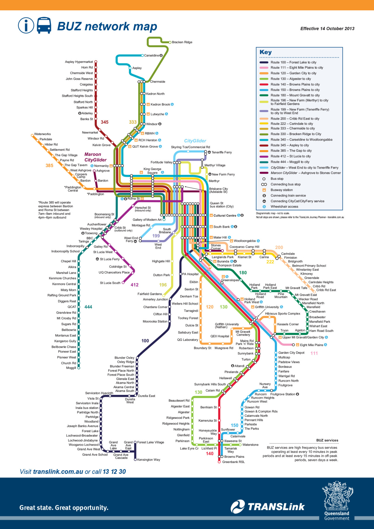 Brisbane Bus Routes Map - Ashien Nikaniki