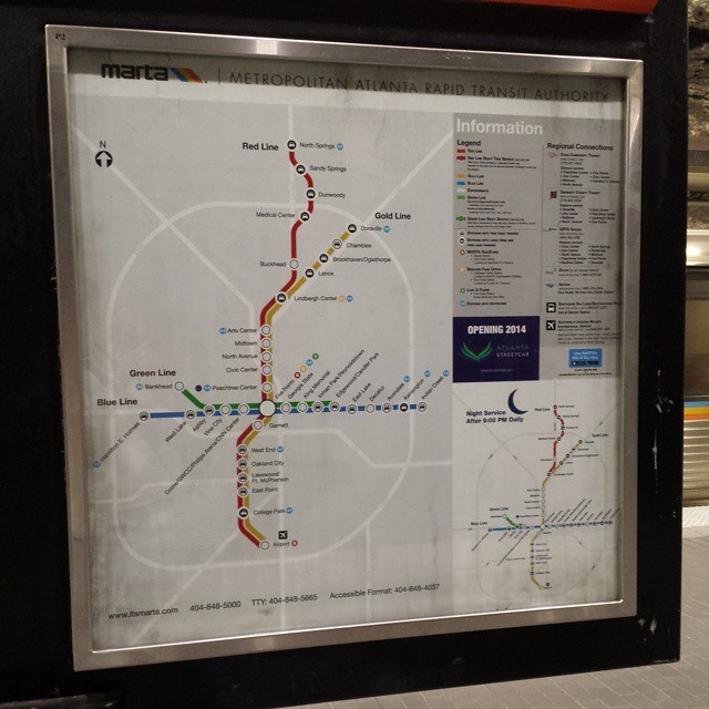 Transit Maps: New MARTA map