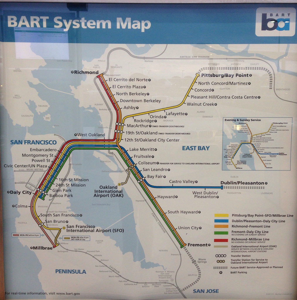 Submission – New BART (San Francisco/Bay Area) Map with Oakland Airport ...