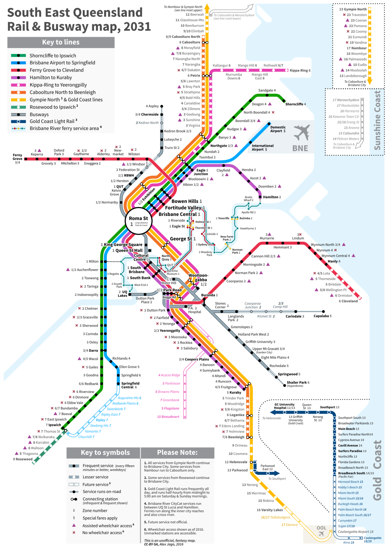 Transit Maps: Submission – Unofficial Future Map: South East Queensland ...