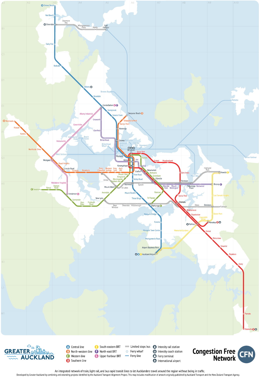 Transit Maps: Submission – Future Map: Auckland Congestion Free Network ...