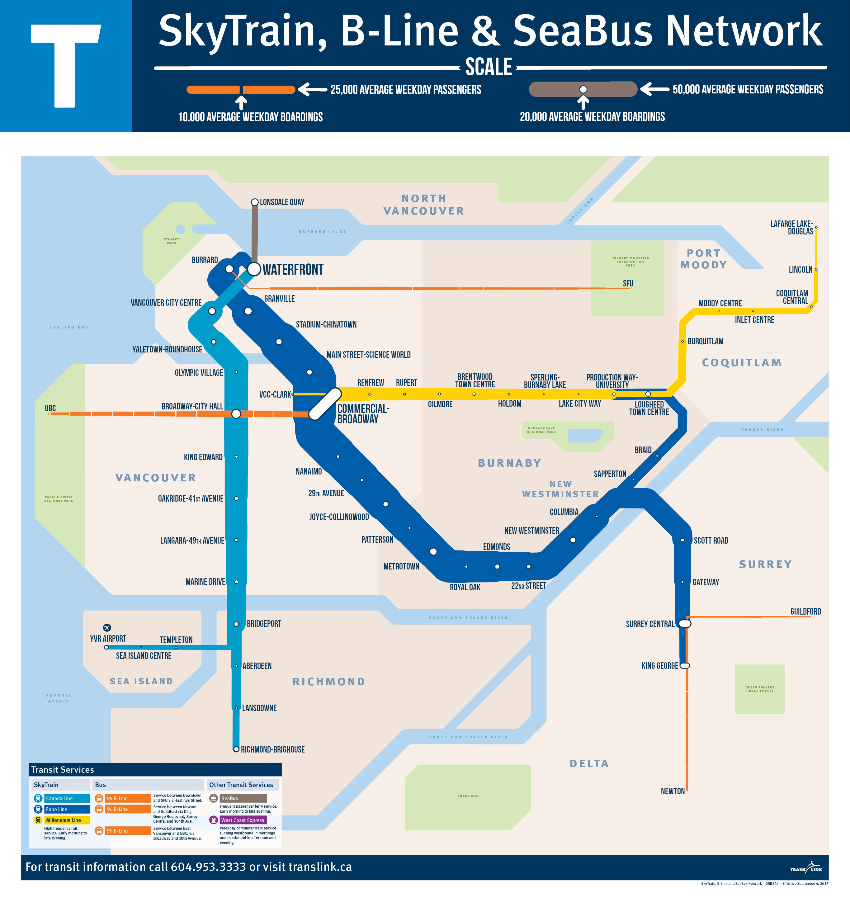 Transit Maps: Infographic: Passenger Volumes In Vancouver, BC By U ...