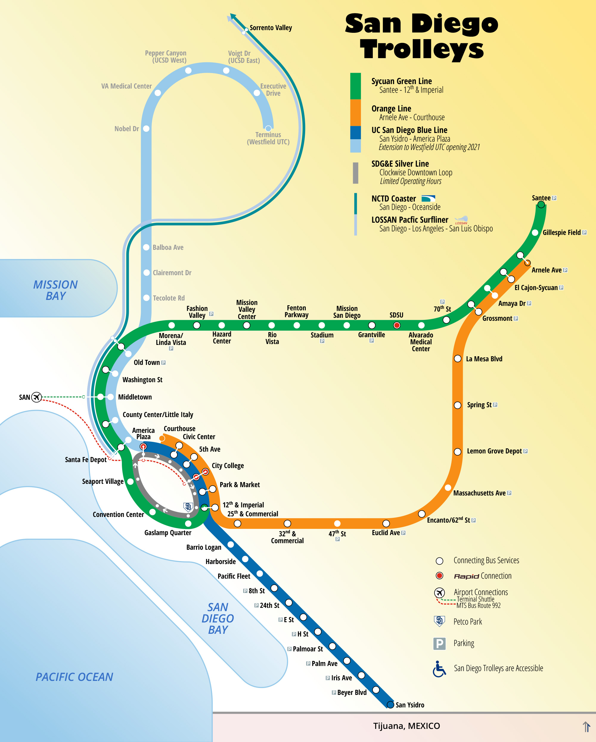 Transit Maps: San Diego Trolley