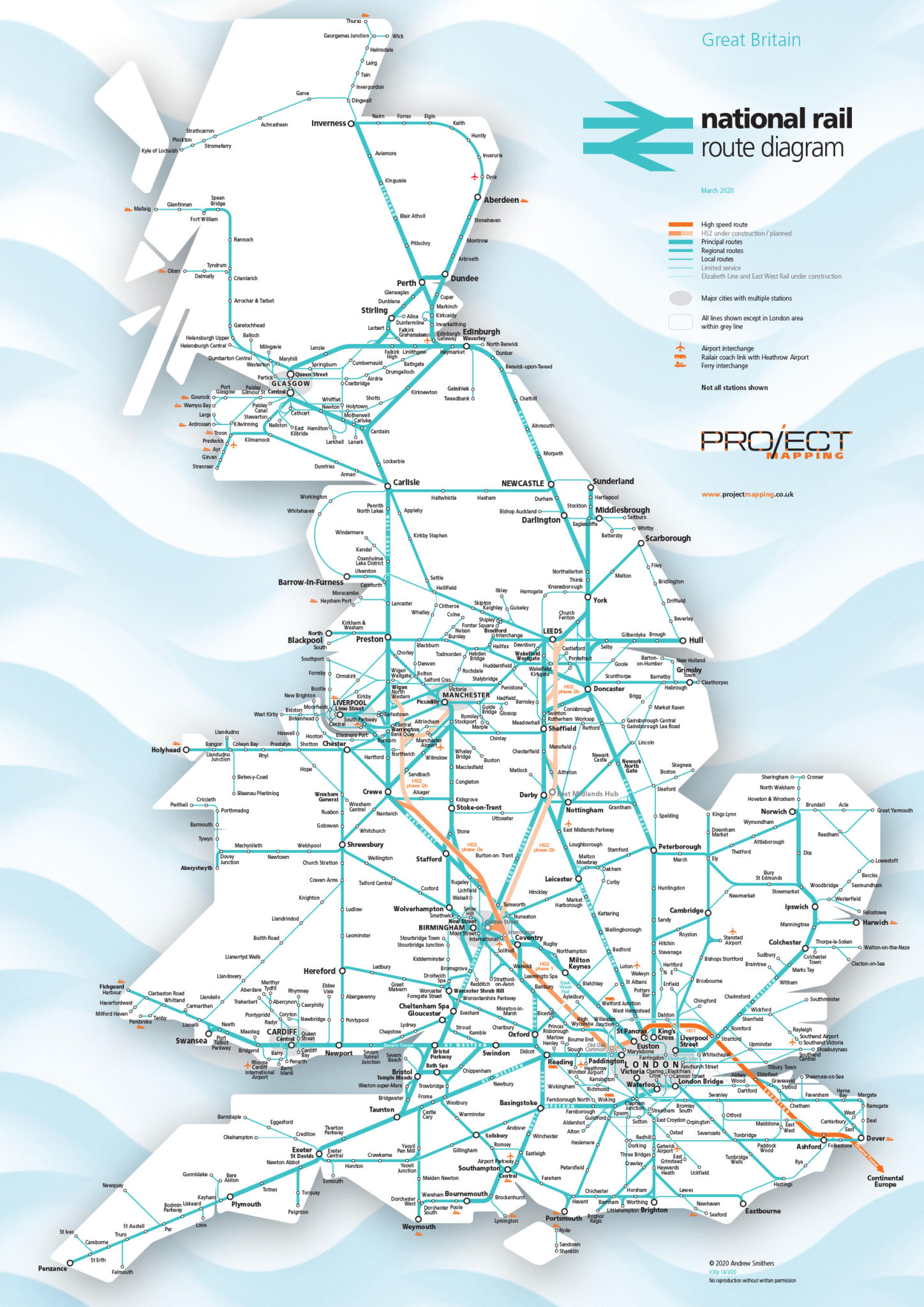 Submission Great Britain National Rail Route Diagram by Andrew