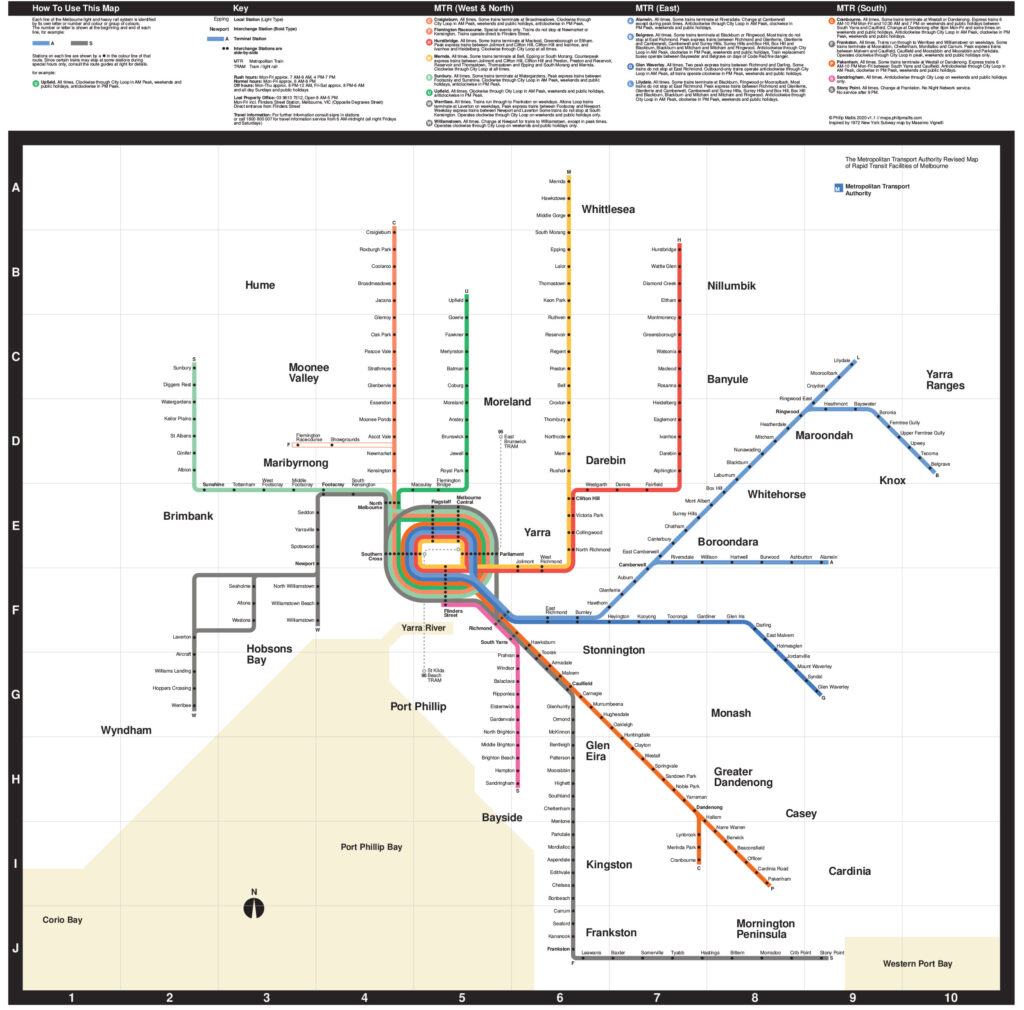 Massimo Vignelli – Transit Maps