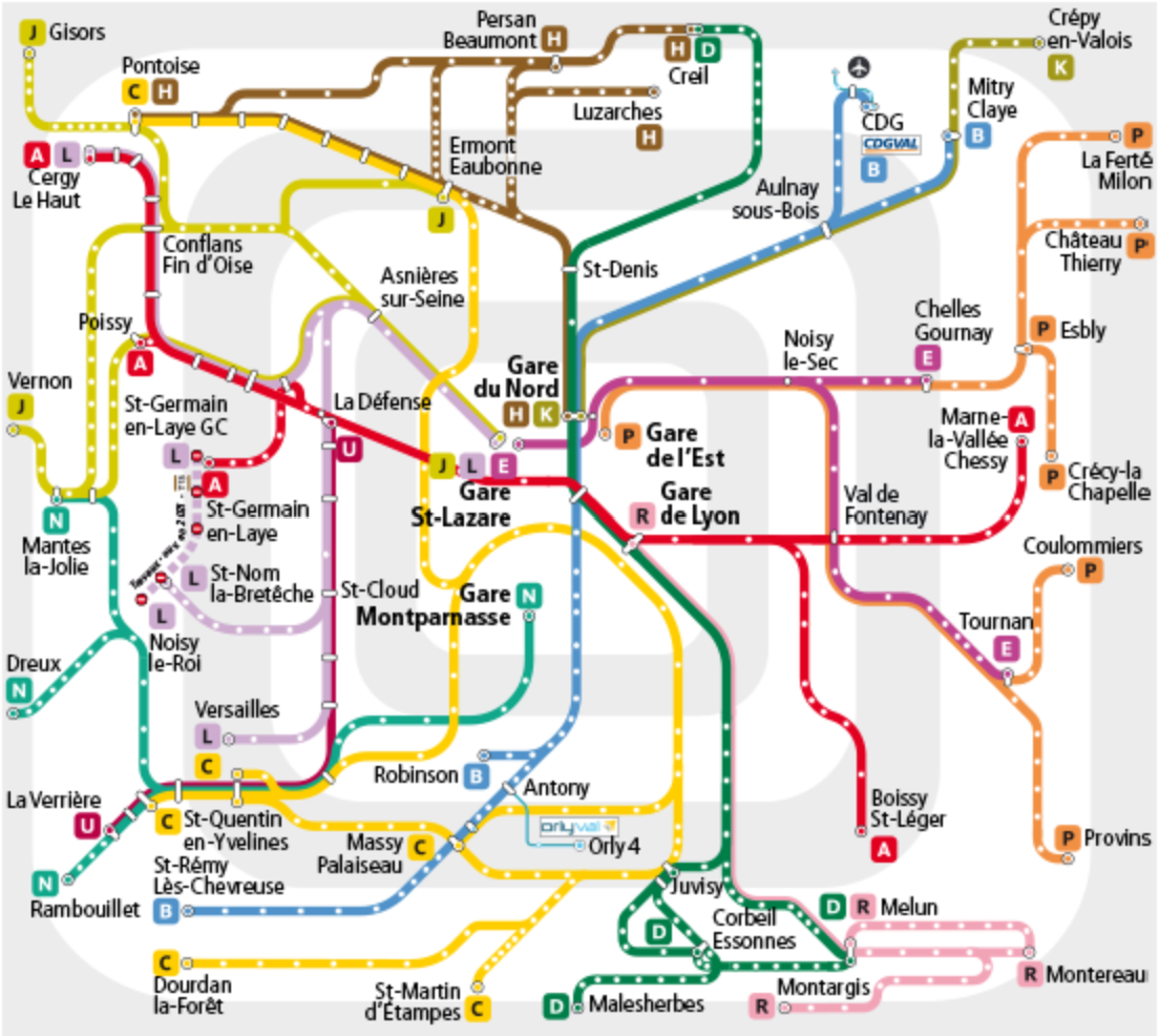 Transit Maps: Submission – Official Map: Île-de-France Compact Network ...