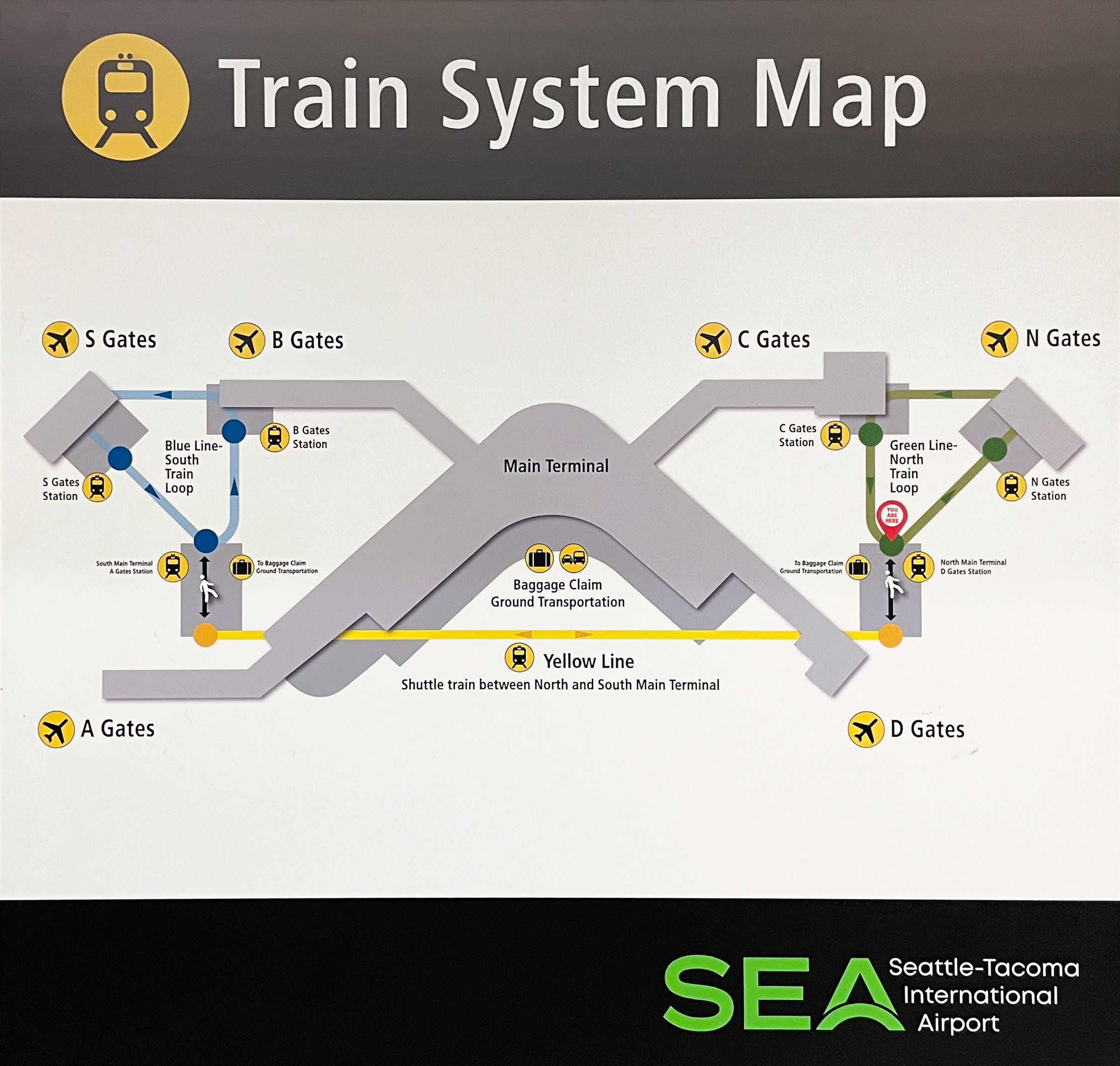 Transit Maps: Submission – Sea-Tac Airport People Mover Diagram, 2021